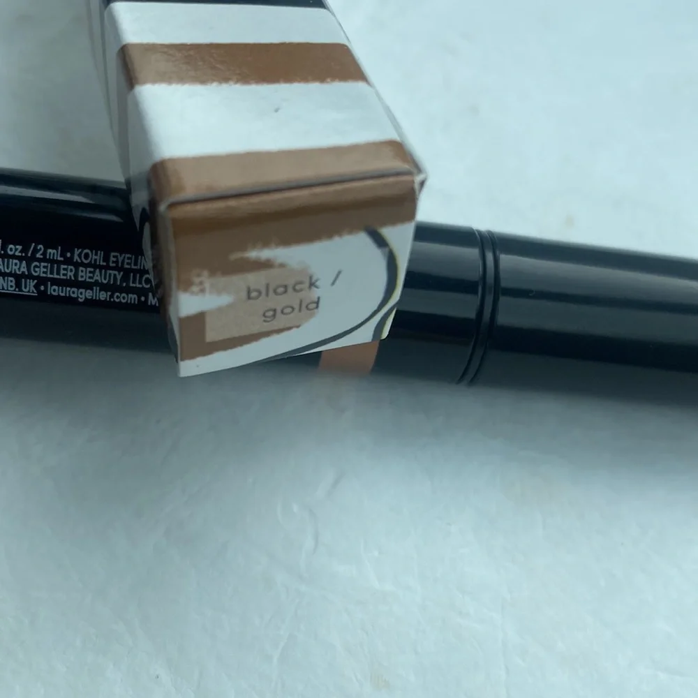 LAURA GELLER Line-n-Define Dual Dimension Eyeliner Black/Gold NIB $24
